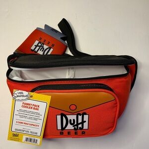 The Simpsons 3 Can Cooler Bag Igloo Insulated Fanny Pack NWT